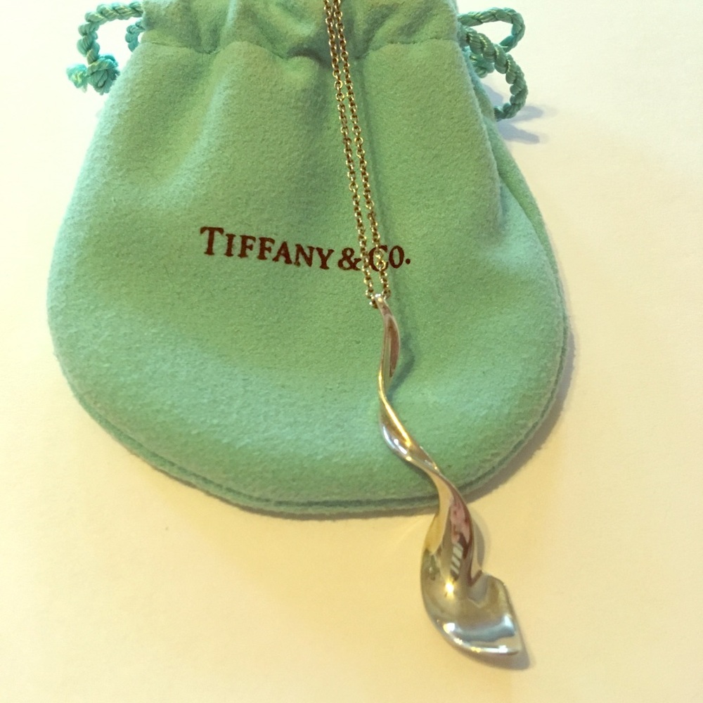 Tiffany & Co Gehry Silver Orchid Necklace